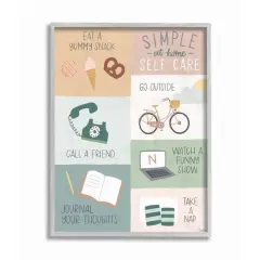 Stupell Industries Simple Home Self Care Stay Positive Wall Art
