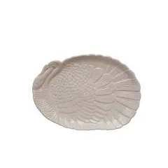 16.25" White Turkey Ceramic Platter by Ashland&reg;