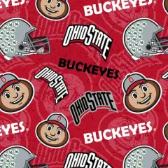 NCAA Ohio State University Buckeyes Cotton Fabric