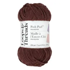 Posh Purl&trade; Yarn by Loops & Threads&reg; Chocolate Fudge