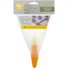 Wilton&reg; All-In-One Decorating Bags With #2D Drop Flower Tip