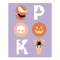 Spooky Icons Tabletop Canvas