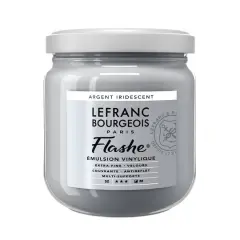 Lefranc & Bourgeois Flashe&reg; Matte Artist's Color, 400mL Iridescent Silver