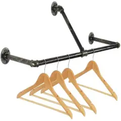 33" Wall Mounted Clothes Rack Bronze