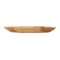 Brown Teak Wood Rustic Tray