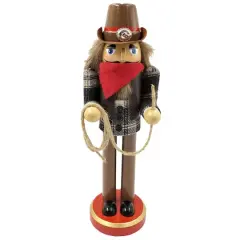 Santa's Workshop 12" Lassoing Cowboy Nutcracker