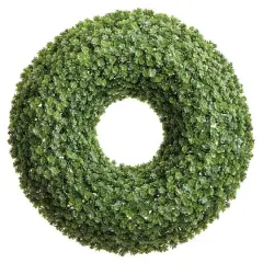 20" Green Soft Touch Sedum Wreath