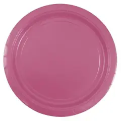 JAM Paper 9" Paper Party Plates, 50ct. Fuchsia Pink