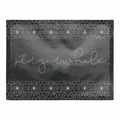 Stay Awhile Flowers 18" x 14" Cotton Twill Placemat