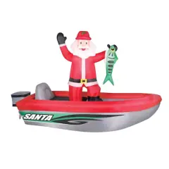 10ft. Airblown&reg; Inflatable Fishing Santa