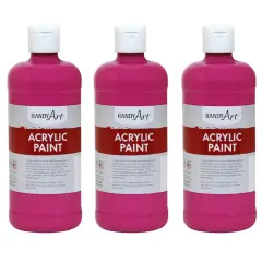 Handy Art&reg; Acrylic Paint, 3ct. Magenta