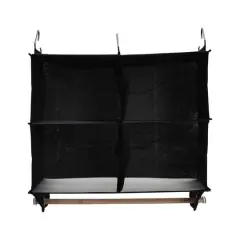 Household Essentials 19" 4-Pocket Wide Organizer Black