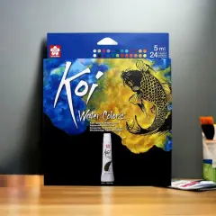 Koi Water Colors&trade; 24 Color Fine Quality Watercolors