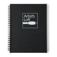 Black Hard Cover Drawing Pad by Artist's Loft&trade;, 5.5" x 8.5" 