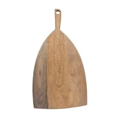Hello Honey&reg; 16" Natural Modern Wood Charcuterie or Cutting Board with Handle