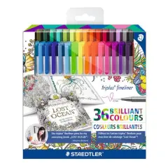 Staedtler&reg; Triplus&reg; Johanna Basford 36 Color Fineliner Pen Set