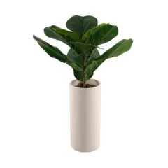 Flora Bunda&reg; 20" Fiddle In 10.5" Textured Ceramic Vase