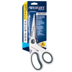Westcott&reg; 8" Titanium Bonded Non-Stick Craft Scissors