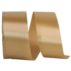 JAM Paper 1.875" x 50yd. Single Face Satin Allure Ribbon Antique Bronze