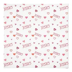 XOXO Pattern 10" x 10" Cotton Twill Napkin
