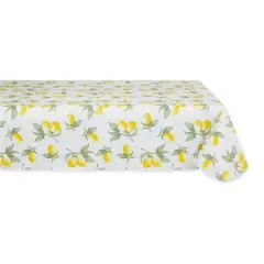 Summer Lemons Vinyl Tablecloth 60" x 84"