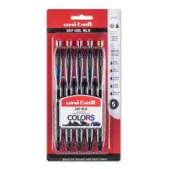 Uni-Ball&reg; 207 Gel BLX 5 Color Pen Set, 0.7mm