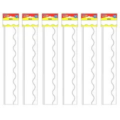 Trend Enterprises&reg; Terrific Trimmers&reg; Classic Borders, 234ft. White