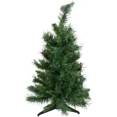 2ft. Pre-Lit Royal Pine Artificial Christmas Tree, Multicolor Lights