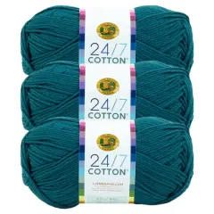3 Pack Lion Brand&reg; 24/7 Cotton&reg; Yarn Dragonfly