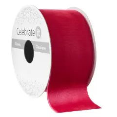 2" x 3yd. Velvet Ribbon by Celebrate It&trade; Classic Dark Pink