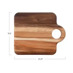 Hello Honey&reg; 11.5" Suar Wood Cheese/Cutting Board with Handle