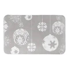 Neutral Ornament Bath Mat