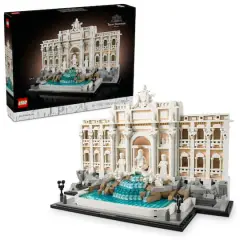 LEGO&reg; Architecture Trevi Fountain Model, Italian Landmark Rome Memorabilia 21062