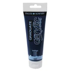 Daler-Rowney&reg; Graduate Acrylic Paint, 120mL 127 Indigo
