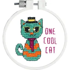 Janlynn&reg; Kid Stitch One Cool Cat Stamped Cross Stitch Kit