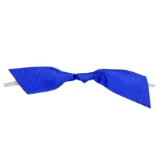 JAM Paper 7/8" Grosgrain Twist Tie Flair Bows, 100ct. Royal