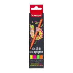 Bruynzeel Neon Colors 4 Slim Highlighter Set