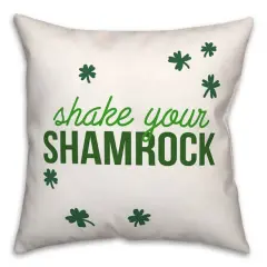 Shake Your Shamrock 3 18" x 18" Throw Pillow