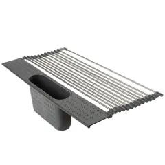 Kitchen Details Over the Sink Drying Rack with Utensil Holder