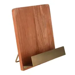 10" Natural & Gold Recipe Card Holder by Ashland&reg;