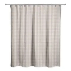 Plaid Shower Curtain Blush