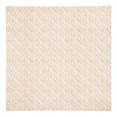 Quatre Cotton Twill Napkin Orange on White