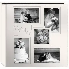 Pioneer&reg; Wedding 5-Up Sewn Embossed Collage Frame Photo Album
