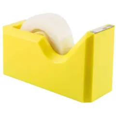 JAM Paper Colorful Desk Tape Dispensers Yellow