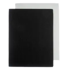 John Bead GoodFelt Beading Foundation, 8.5 x 11", 4ct. Black/White