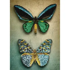 Diamond Dotz&reg; Intermediate Level Antique Butterflies Diamond Painting Kit