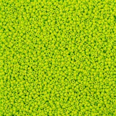 John Bead Terra Intensive 11/0 Czech Glass Seed Beads, 22g Light Green Matte