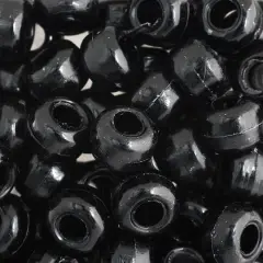 John Bead 9mm Opaque Plastic Pony Beads, 1,000ct. Black