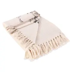 DII&reg; French Grain Sack Printed Throw