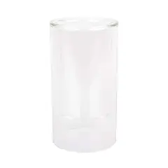 6" Clear Glass Dual Cylinder Candle Holder by Ashland&reg;